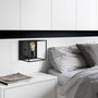 Opviq Kafes - 13750 Lámpara de Pared de Cuerpo Metálico Negro
